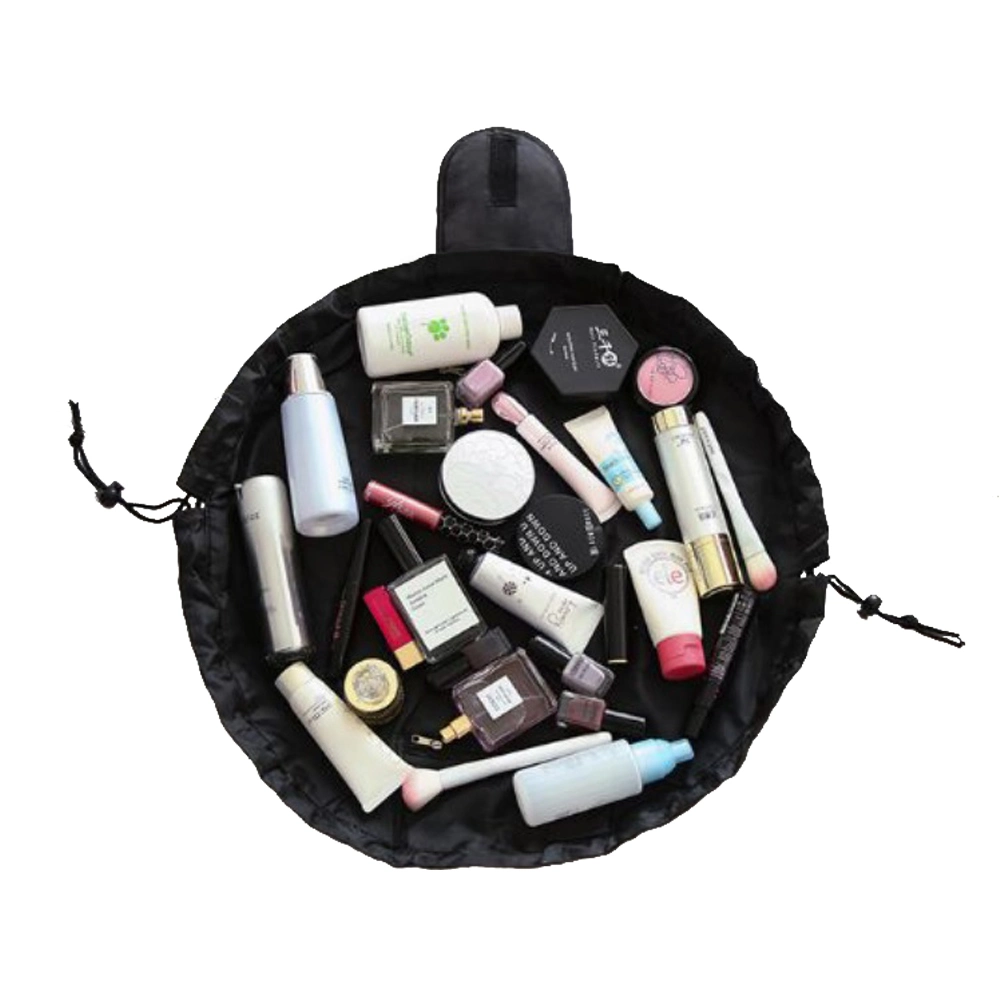 Women Lazy Travel Storage Drawstring Makeup Cosmetic Bag