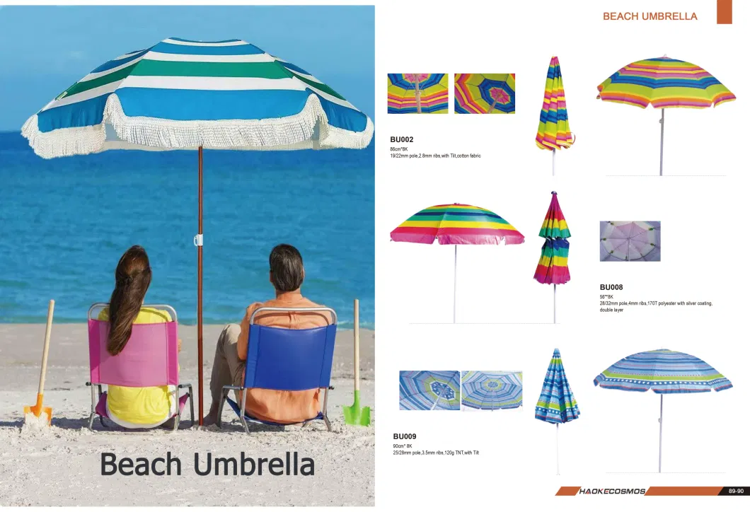 Hot Selling Custom Full Printing Outdoor Sun Beach Umbrella Beach Parasols