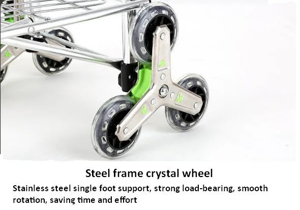 Factory Latest Designed High Quality Aluminum Foldable Shopping Trolley Collapsible Cart