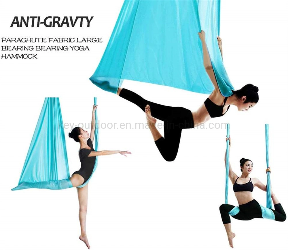 Real Tricot 40 Denier Aerial Yoga Hammock Fabric Set Cheapest Antigravity Yoga Fitness Exercise Stretch Swing Hammock