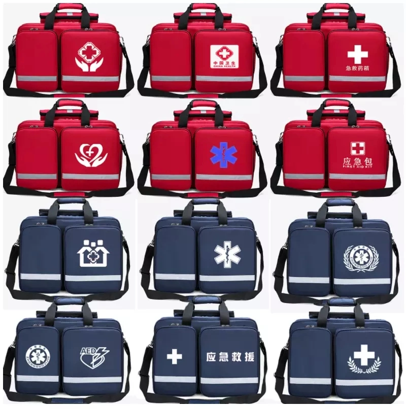 Wholesale Outdoor Travel Portable Multifunctional Large Capacity Storage Medical Bag Customized First Aid Kit Medical Kit Backpack Bag