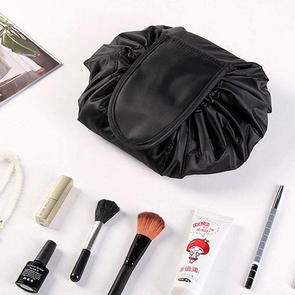 Women Lazy Travel Storage Drawstring Makeup Cosmetic Bag