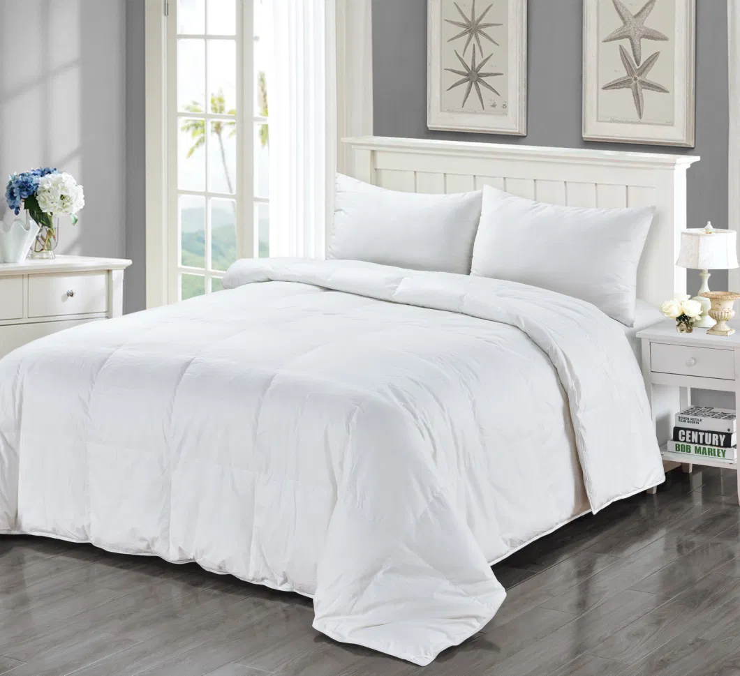 Jr218 China Supplier Hotel Queen Bed Down Feather Comforter