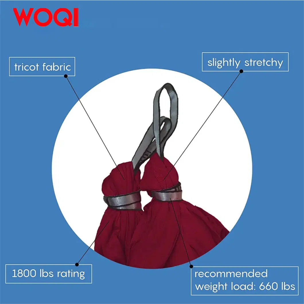 Woqi Strap Hook and Loop Anti Gravity Nylon Aerial Yoga Hammock