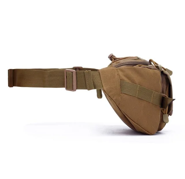 Outdoor Hiking Running Camouflage Tactical Waterproof Hip Belt Pouch Waist Bag