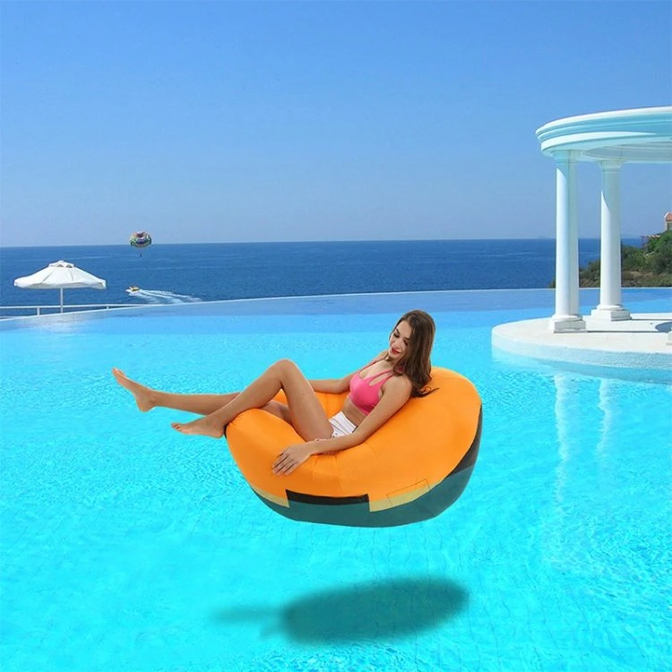 Outdoor Beach Waterproof Inflatable Polyester Nylon Lazy Boy Couch Sectional Portable Fold Air Sofa