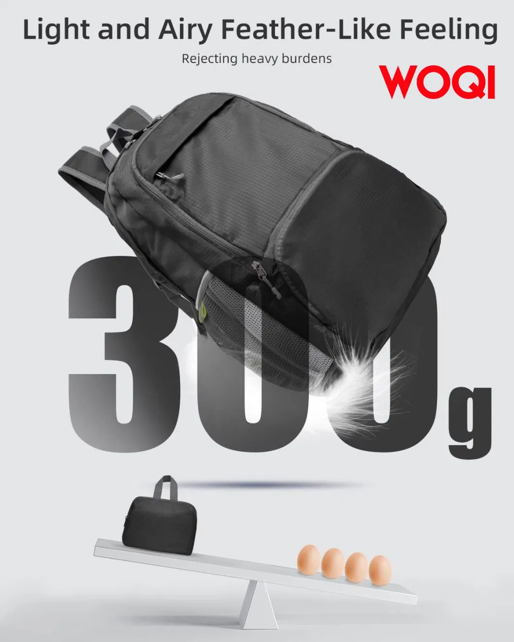 Woqi Lightweight Day Hiking Backpack: Travel Waterproof Hiking