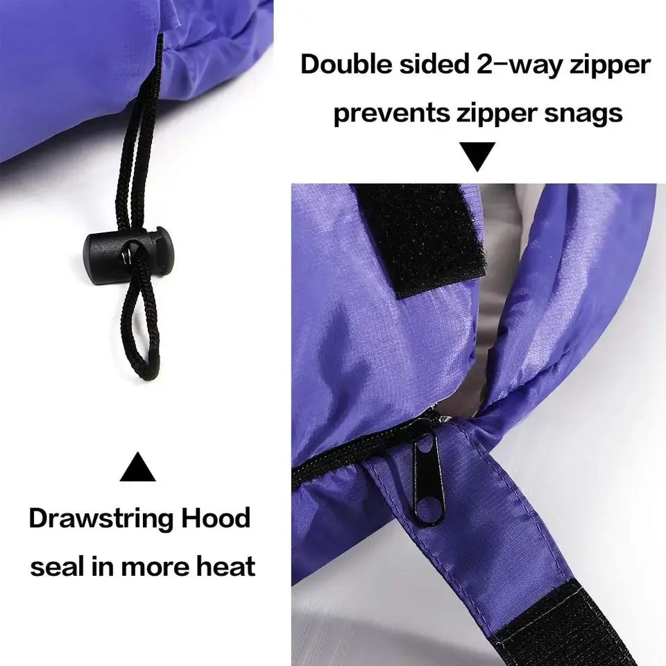 Sleepingbag 4 Seasons Warm Cold Weather Waterproof Lightweight Portable Camping Equipment