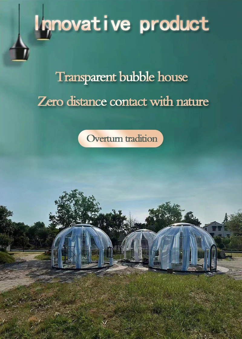 Popular Inflatable House Transparent Polycarbonate Tent Outdoor Camping Star Dome High Quality