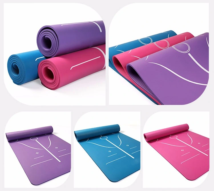 NBR Fitness Anti-Slip Exercise Gym Fashion Yoga Floor Mat