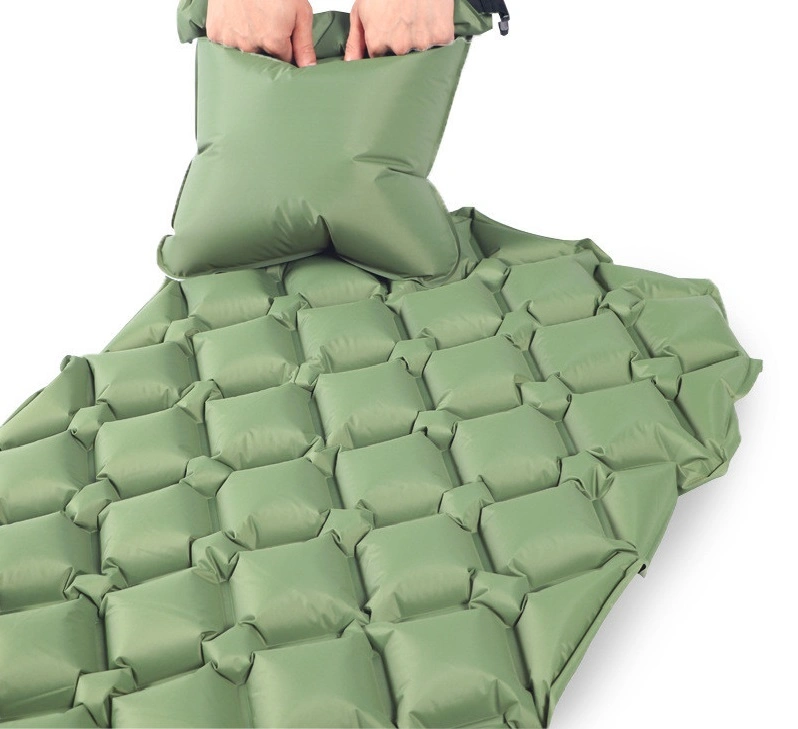 Air Sleeping Bed Inflatable Ultralight Mat Camping Mattress with Pillow