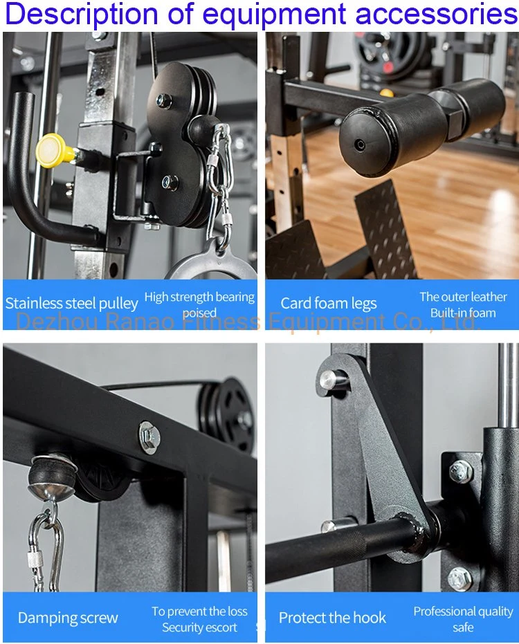 Commercial Fitness Equipment Home Gym Use Multi Functional Combo Power Training Sports Strength Equipment with Smith Machine