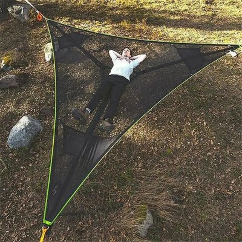 Portable Giant Camping Hammock with Antenna Multiple Large Triangular Tree Hammock Outdoor Treehouse Air Heaven Wyz20040