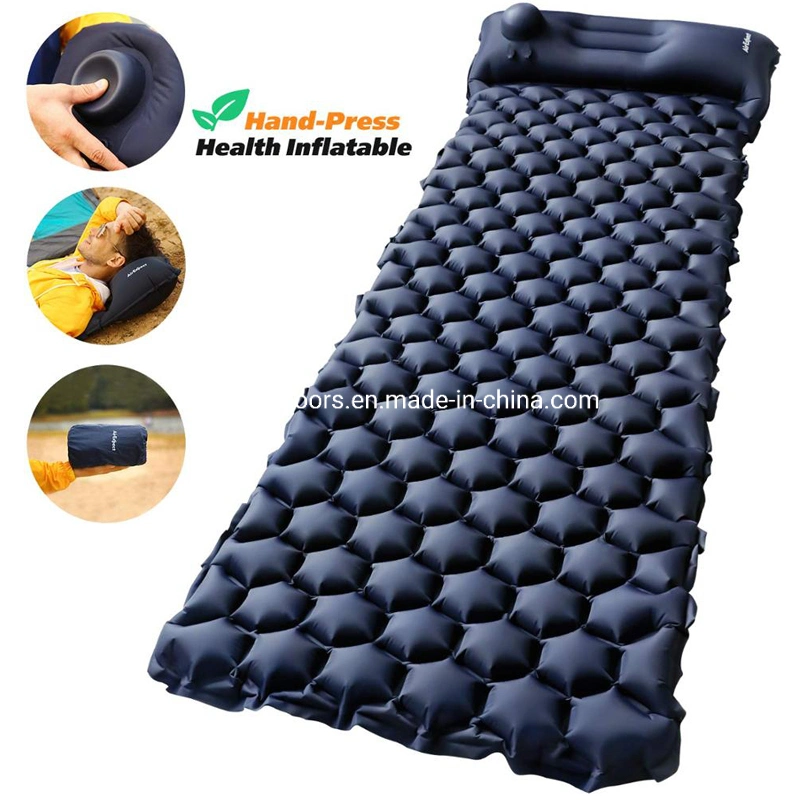 Self Inflating Camping Mat Camping Air Mattress Self Inflating Foam Sleeping Pad Blow up Camping Mat with Built-in Pump