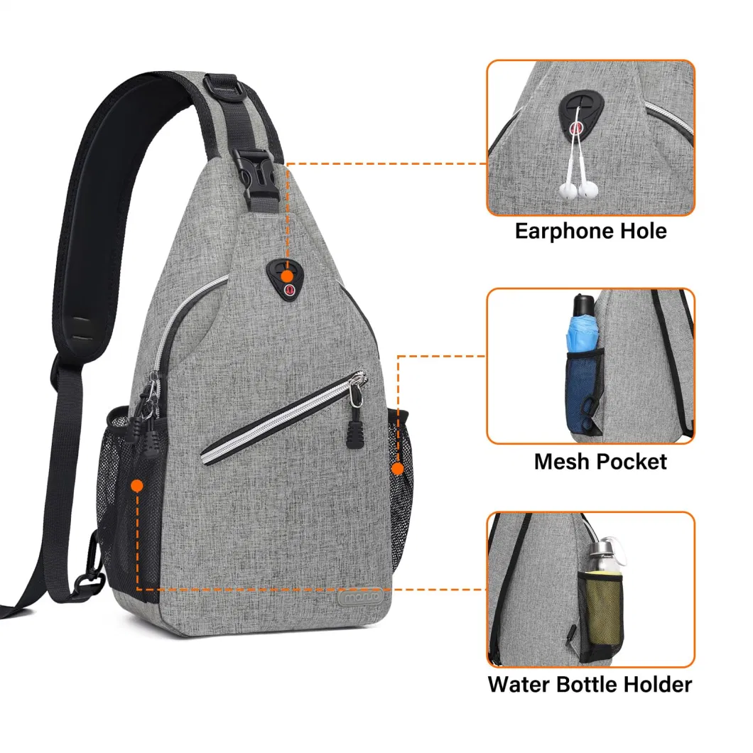 Washable Multipurpose Crossbody Chest Outdoor Hiking Daypack