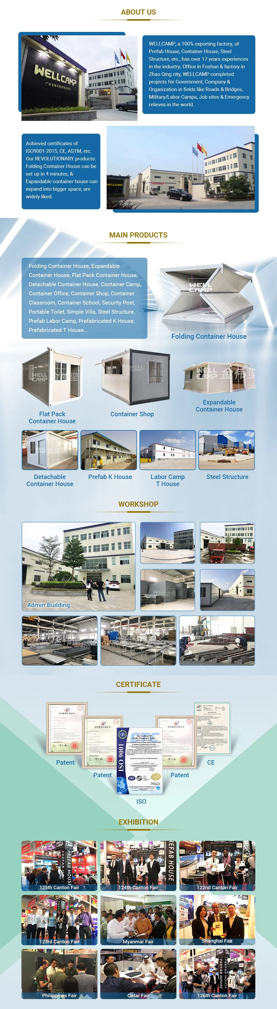 Prefabricated Container Camp Fast Deply Moveable Camp Container Soldier Dormitory Outdoor Mobile Container Office House