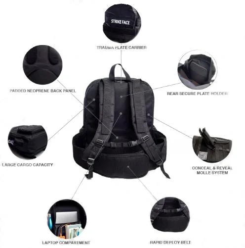 Multi-Compartment Hiking 17 Inch Laptop Backpack