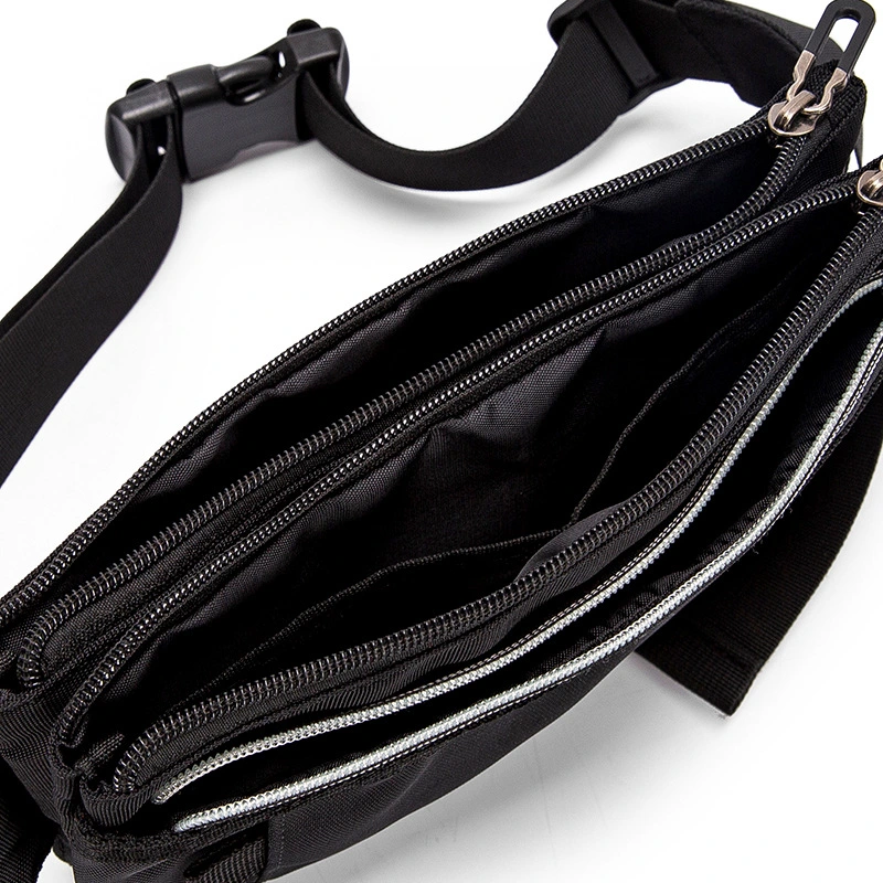 Fanny Packs for Men Running Belt Waist Pack Bag for Walking Workout Hiking Fitness Gym Running Waist Belt Bag Black Pouch Fits Iphones