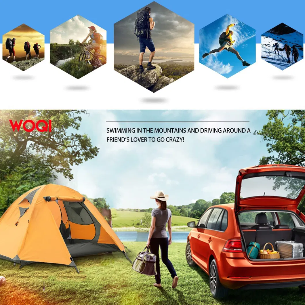 Family Mountaineering Comfortable 3 Season 2-6 Person Waterproof Portable Folding Travel Simple Inflatable Automatic Outdoor Camping Tent
