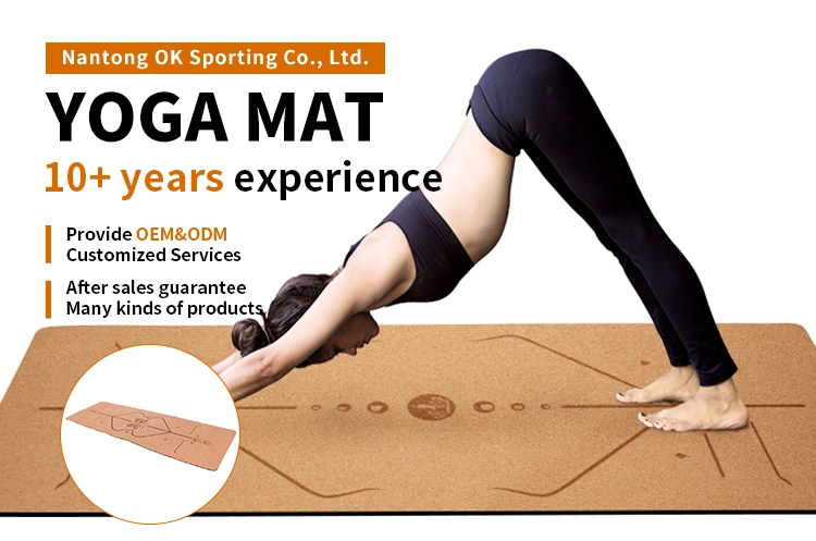 Professional Commercial Equipment Custom Logo Cheap Large Floor Mats Cork Yoga Mat