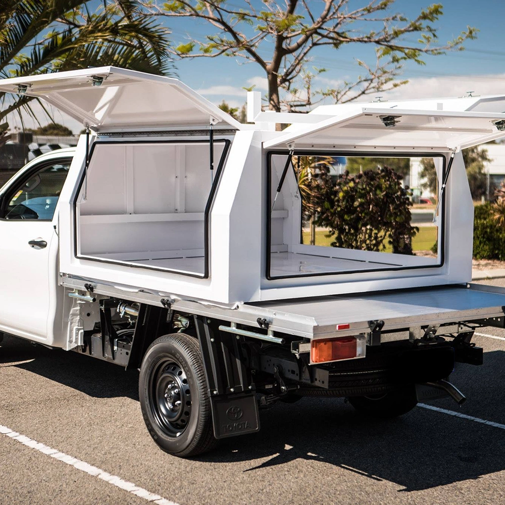 Under Truck Ute Bed 1000mm Raw Aluminum Box Canopy Accessories Aluminum Camping