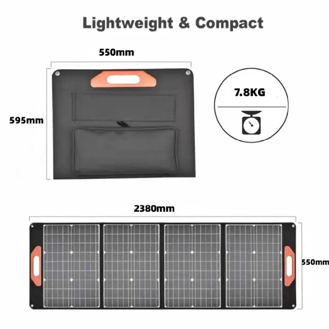 OEM 100watt Foldable Solar Panel Blanket for Outdoor/Camping