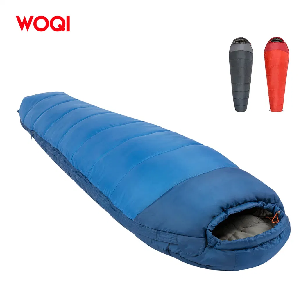 High Quality Lightweight Compact Cotton Outdoor Waterproof, Windproof and Warm Winter Camping Mummy Sleeping Bag