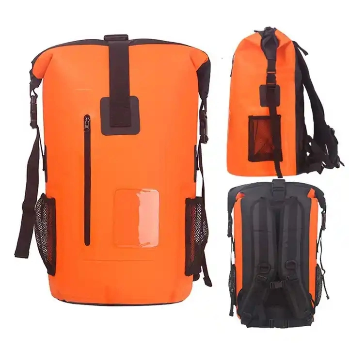 Hiking Travel Custom Logo Backpack Camping Waterproof Outdoor Roll Top Dry Bag Foldable Waterproof Backpack