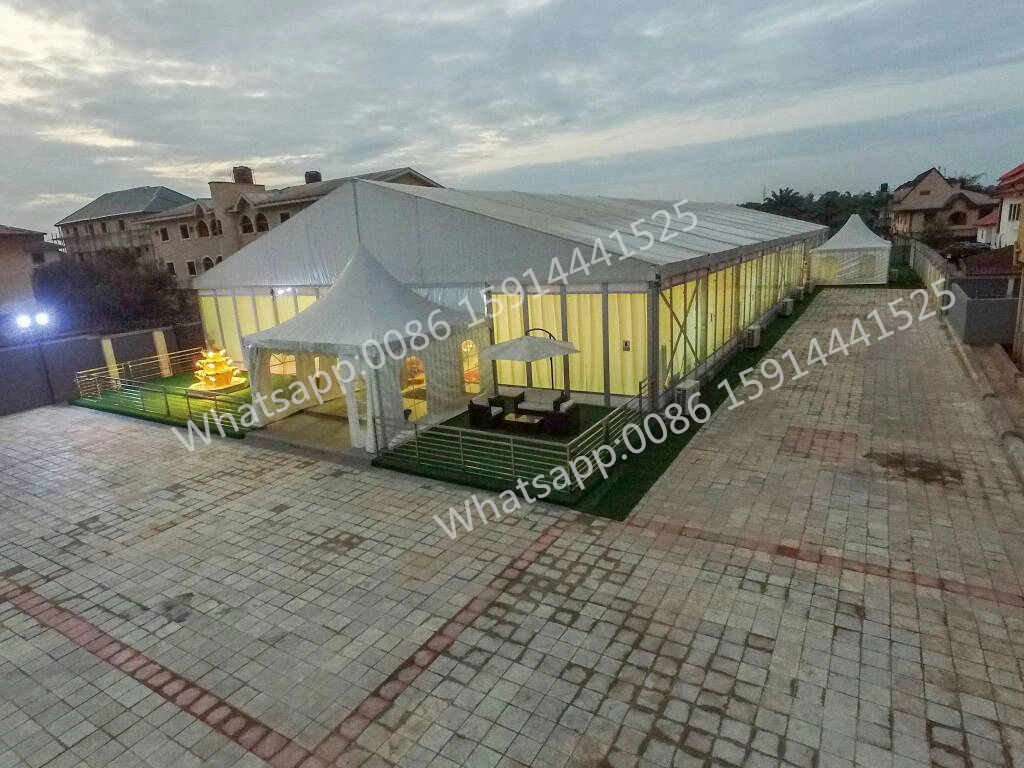 1000 People Clear PVC Wedding Tent Aluminum Outdoor Tents for Events Marquee