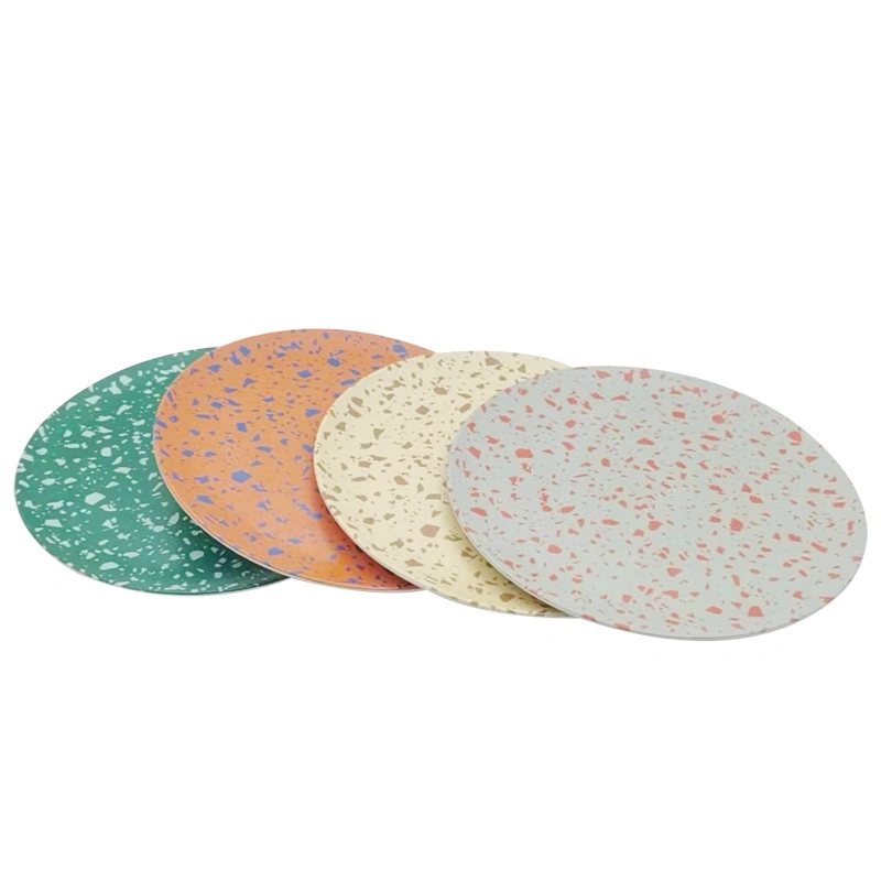 Spot Wholesale Bamboo Fiber Degradable Kitchen Utensils Home Dining Plate Simple Dish Plate Tableware