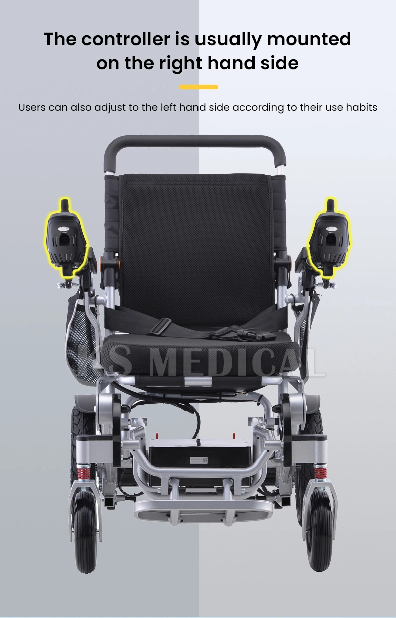 Ksm-606af Mdr Aluminium Auto Folding Electric Power Wheelchair Mobility Chairs for Disabled Travel