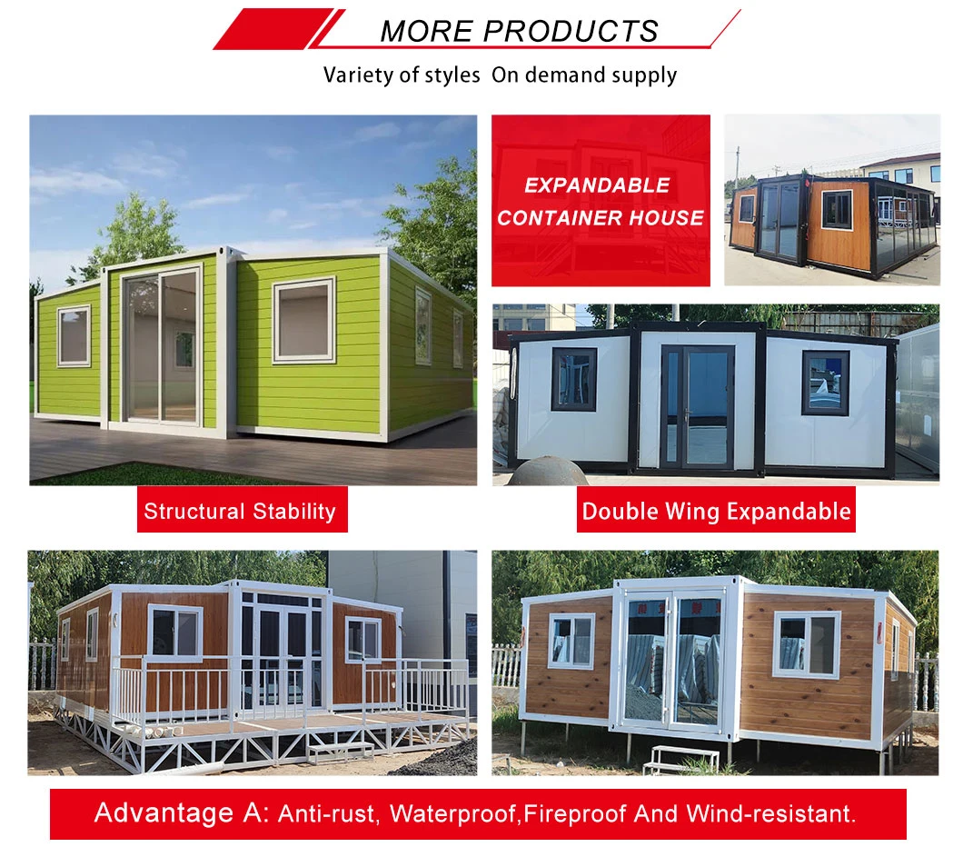 Customized Container Mobile Home Metal Structure Building Sandwich Plate Steel 20FT 40FT Foldable Convenience Store