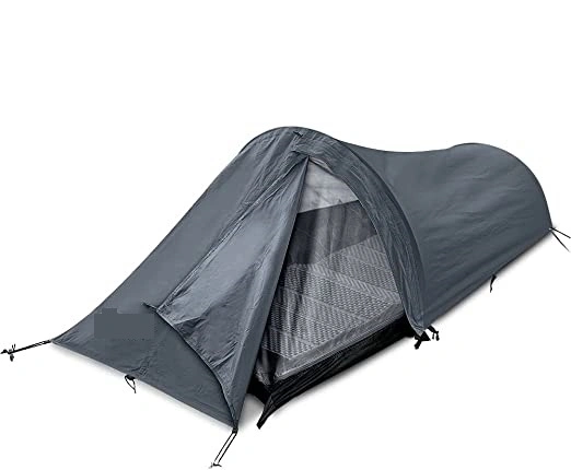 Hidden Trails Single, 1 Person Bivy Waterproof Camping Tent. Includes XPE Sleeping Mat and Rain Fly. Comes in a Carry Bag Weighing Only 3 Pounds. Easy Setup