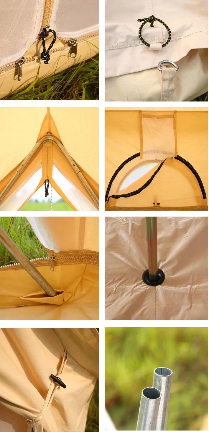 Waterproof Outdoor Camping Bell Tent Teepee Yurt Glamping Tent