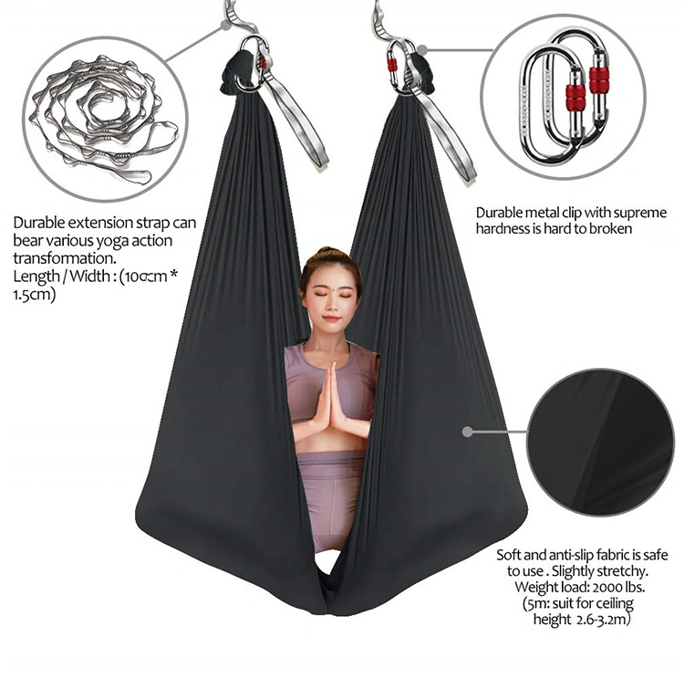 Aerial Silk Material Strap Hanging Premium Fabric Swing Yoga Hammock