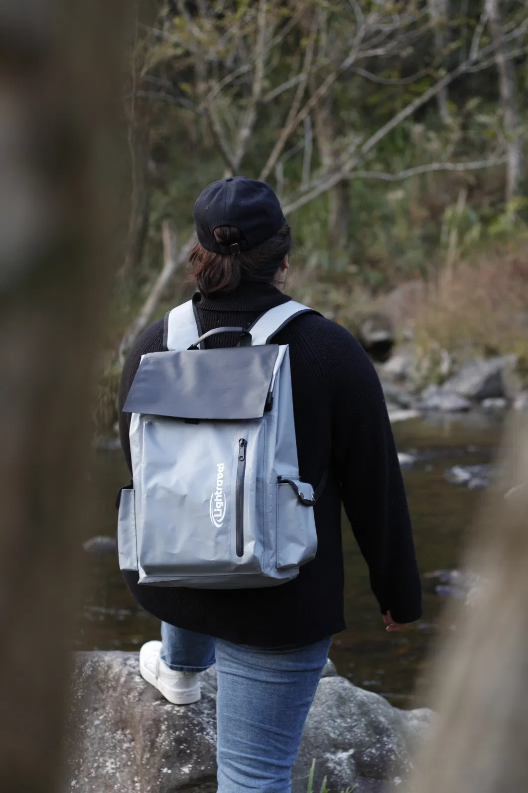 25L Custom Waterproof PVC Dry Backpack for Hiking
