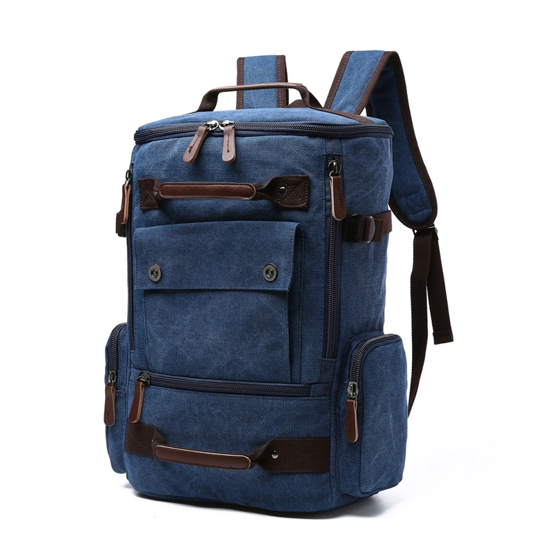 SA49 Vintage Hiking Travel Rucksack Backpacks Bag Duffel for Men OEM ODM Outdoor Durable Large Laptop Wholesale Backpack Canvas