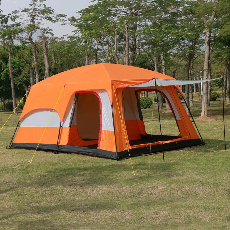 Outdoor Waterproof 6-12 People Luxurious Double Layer Inflatable Family Beach Camping Travel Automatic Canopy Tent