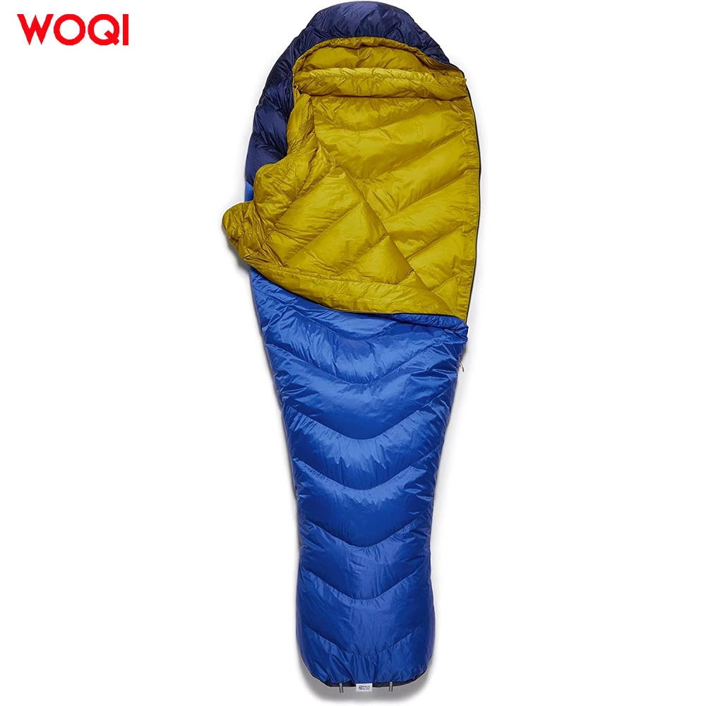 Filled 800g Goose Down Warm Lightweight Mummy Sleeping Bag, Mountaineering Camping Down Sleeping Bag