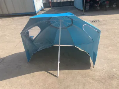 Spiaggia Camping Tent Pergola ombrello impermeabile con due finestre