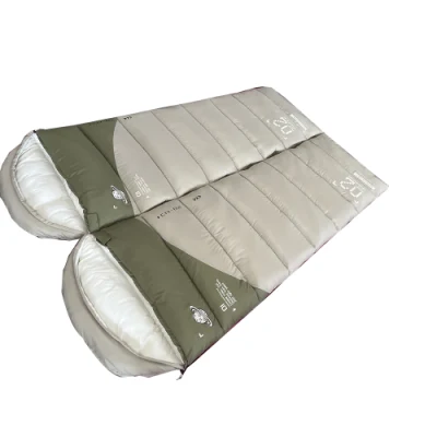  Waterproof leggero magazzino doppio cuscini 2 persone sacco a pelo adulto
