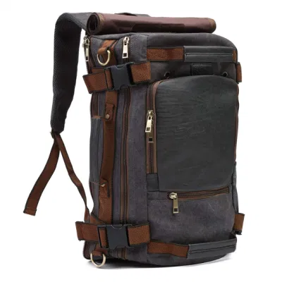  Zaino da trekking personalizzato impermeabile Unisex casual Canvas Travel con borsone da viaggio ODM OEM