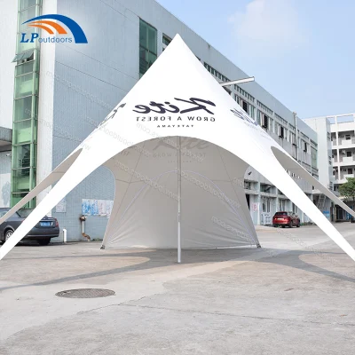 Tenda in alluminio con tenda a tenda in alluminio Star Shade facile da configurare con personalizzata Logo