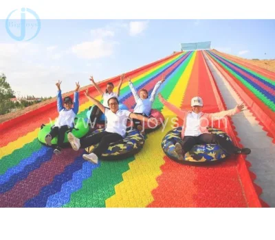  Parco giochi Parco divertimenti Donut Glider Tire Rainbow Dry Snow Donut Scivolo per giochi all&prime;aperto per adulti e bambini