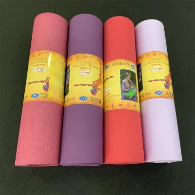  Eco friendly esercizio OEM chimico libero Eco riciclato buona Perfomance Tappetino yoga TPE a stampa spessa