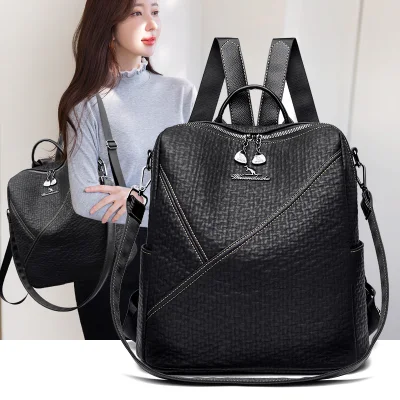  Zaino impermeabile con zaino dal design popolare coreano, ampio argento Ragazze della borsa