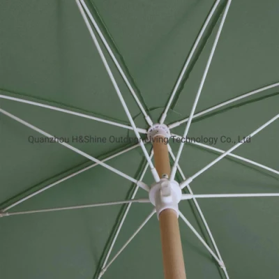 Ombrellone in legno da spiaggia con nappine Premium Sun Protection all&prime;aperto