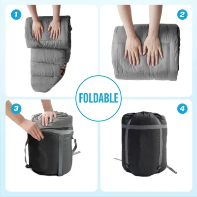 Borsa da letto impermeabile indossabile con cuscino leggero caldo tempo 3-4 Stagioni con compressione sacco