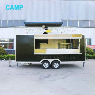 Camp buona qualità conveniente Mobile Food Trailer Street Food Cart Deep Fryer Food Truck Trailer cucina completamente attrezzata