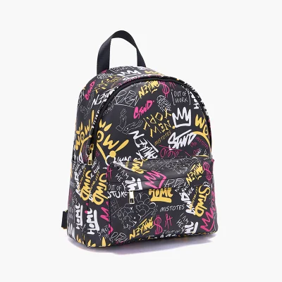  Zaino impermeabile da viaggio outdoor Unisex School Zaino da stampa in pelle PU per studenti universitari